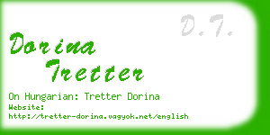 dorina tretter business card